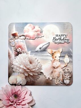 Handmade Little Girl Oceanic Birthday Card